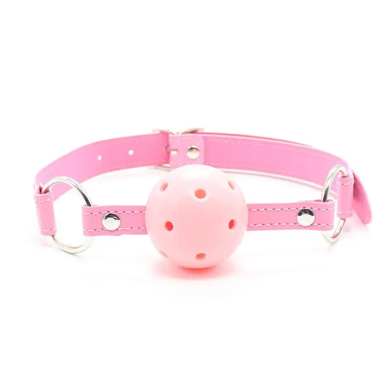 Косплэй Дамские туфли из PU искусственной кожи поясок шар рот кляп для