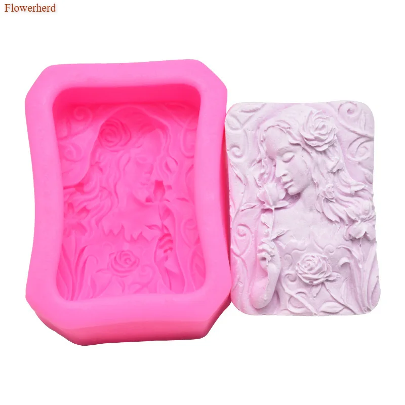 

Rose Beauty Handmade Soap Mold Fondant Cake Silicone Mold DIY Chocolate Candy Mold Cake Decorating Tools Kitchen Bakeware