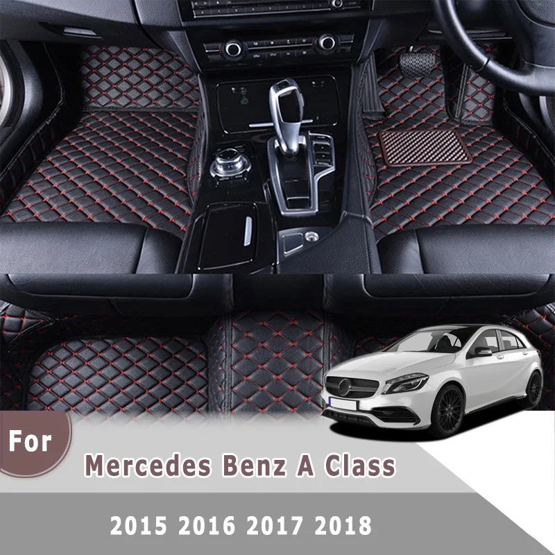 

RHD Carpets For Mercedes Benz A Class W176 2018 2017 2016 2015 Car Floor Mats Pedals Foots Auto Interior Accessories