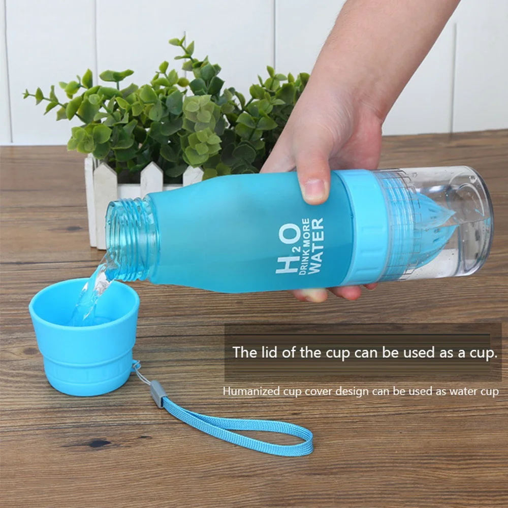 650 мл Спортивная стильная бутылка для воды портативная ручная чашка фруктового