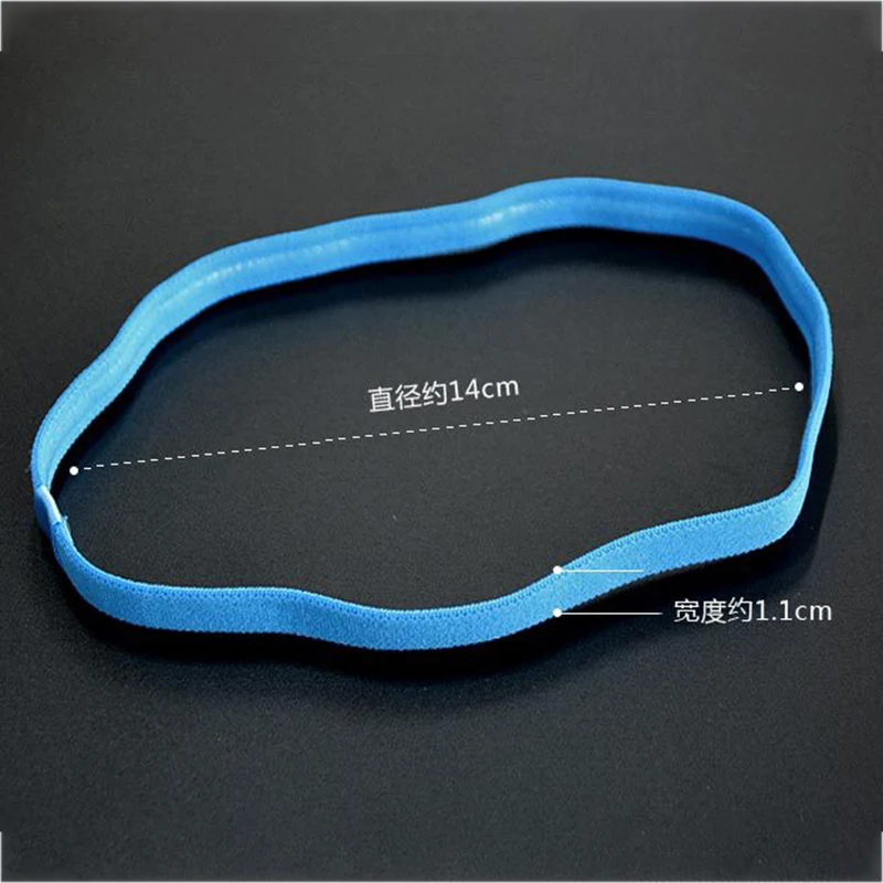 

Gym Anti-Slip Thin Elastic Sports Headband Women Yoga Hair Bands Slim Fitness Sweatband For Men Multicolor High Quality