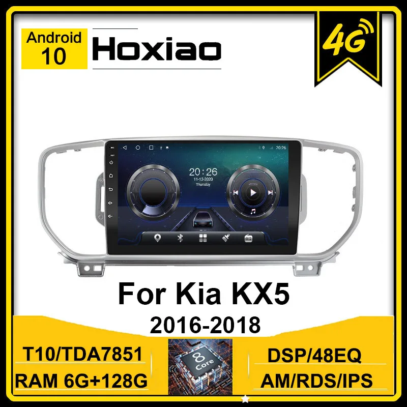 Автомобильный 2Din Android10 8 1 радио для KIA Sportage 4 2016 2017 2018 KX5 аудио DSP IPS RDS WIFI