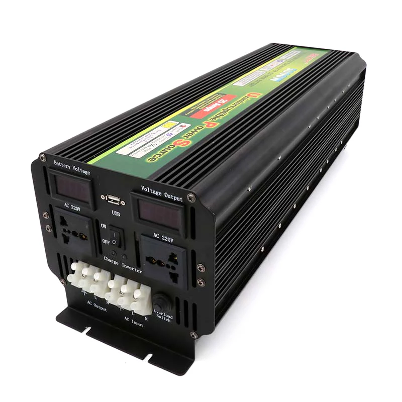 

12v/24v 220v 5000W inverter with battery charger UPS big power 10000W for home use