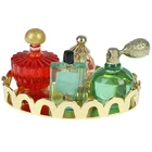 Новый кукольный дом в масштабе 112, миниатюрная мебель из ткани розового поднос для парфюмерии, миниатюрная мебель для кукольного домика, для спальни, ванной комнаты