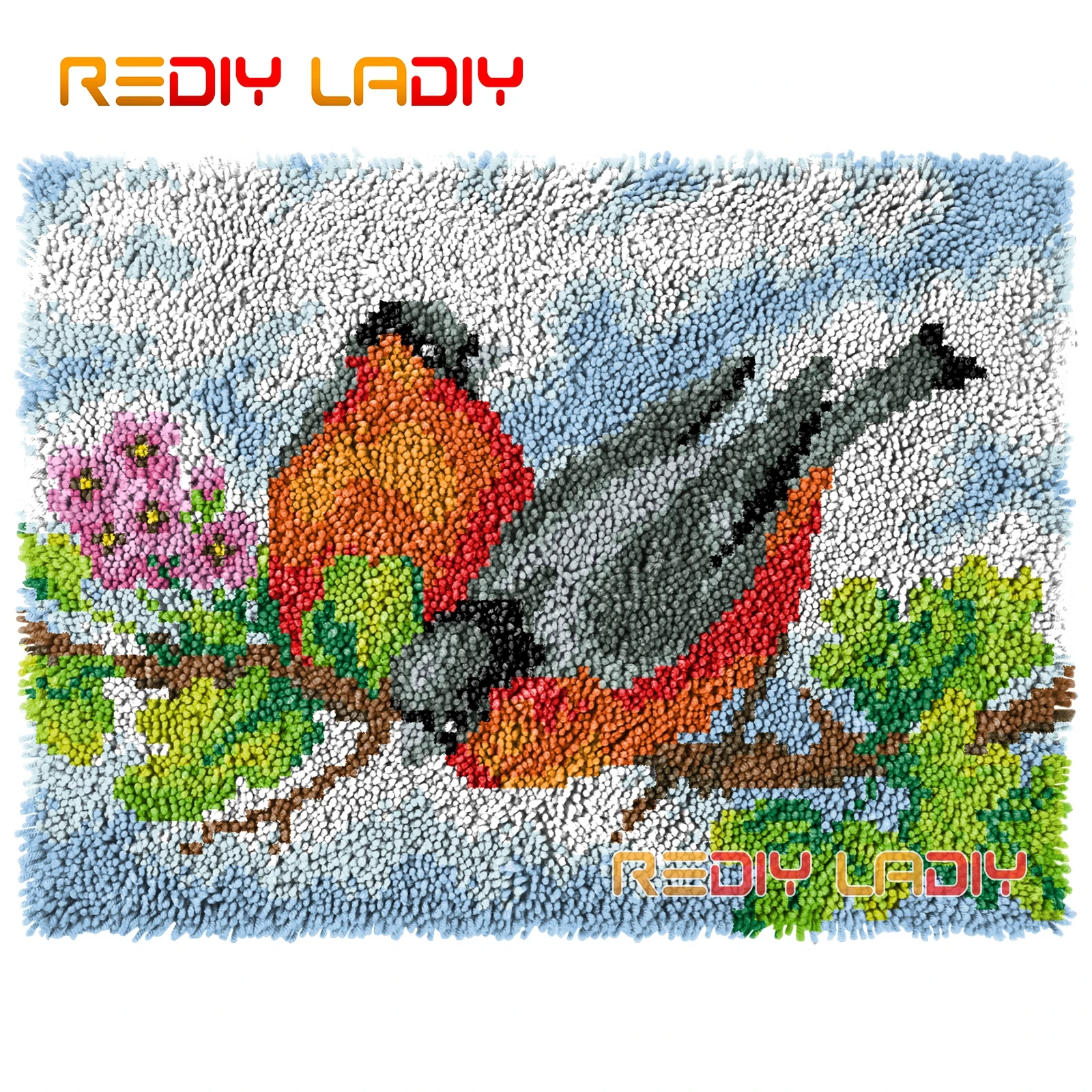 

Ковер с защелкой, с двумя птицами, для рукоделия