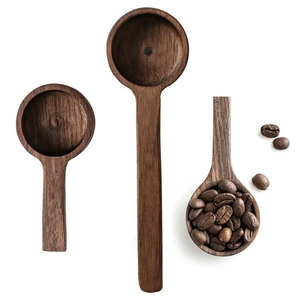 

8/10g Walnut Wooden Measuring Spoon Coffee Beans Scoop Cake Baking Flour Measuring Cups Kitchen Home Baking Measuring Tool