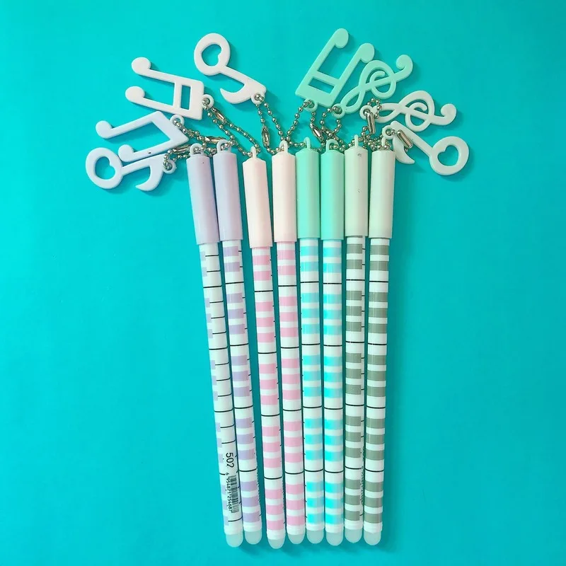4 шт. музыкальная ручка Frixion Gelpen с кулоном в виде ракушки Корейская стираемая для
