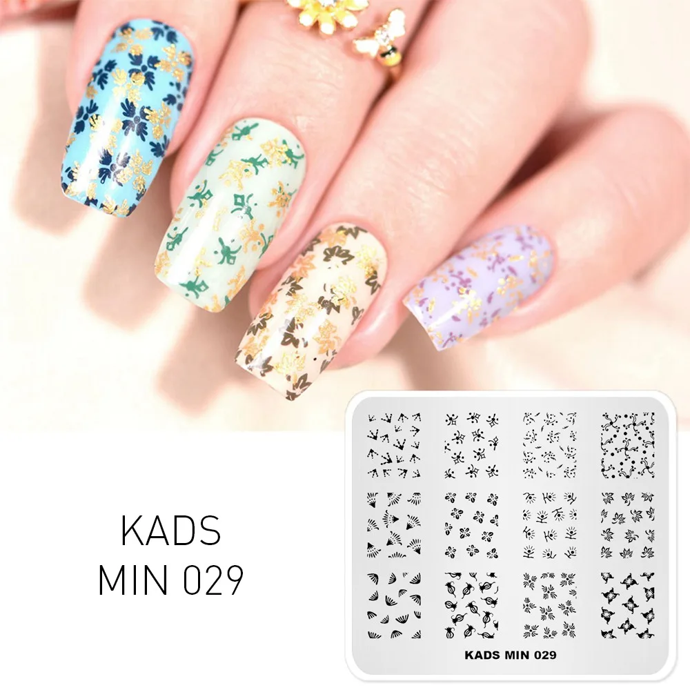 MIN 029 KADS, Новое поступление, 26 вариантов дизайна, 1 шт., мин серия, штамп, тарелка, цветочный лист, животные и полосы, изображение, сделай сам, украшение, художественная тарелка - Цвет: MIN 029