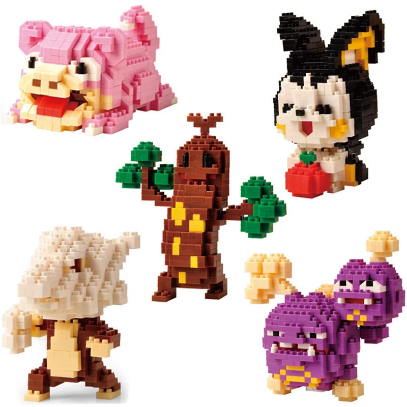 Конструктор карманные монстры эмальга Маровак Weezing Sudowoodo Мультяшные фигурки LNO
