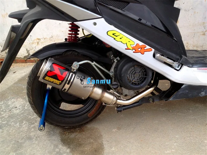 51 мм мотоцикл Yoshimura Модифицированная выхлопная труба akrapovic углеродное волокно с глушитель тканый узор выхлопная труба Лазерная Марка
