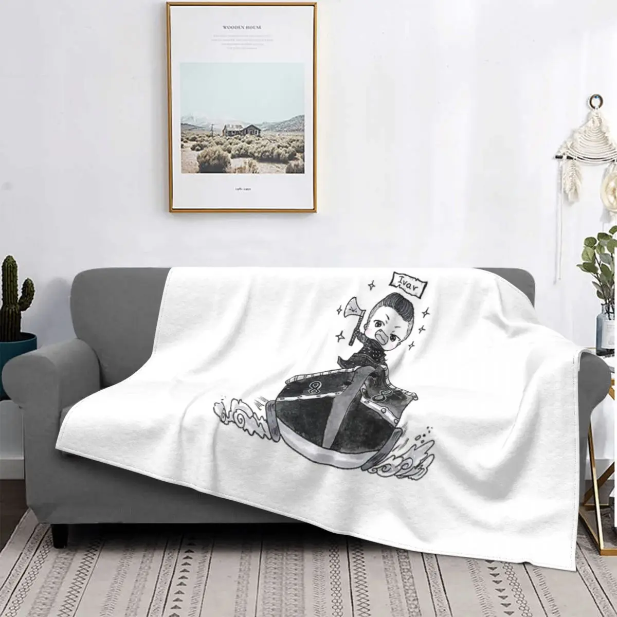 

Ivar-Manta a cuadros para cama, cubrecama, sofra, manta double, manta para cama
