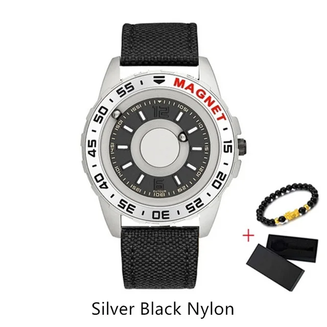 YZ SR Black Nylon EUTOUR, магнитные часы, мяч, шоу, мужские, водонепроницаемые, Роскошные, мужские, s, наручные часы, спортивные, нержавеющая сталь, Прямая поставка, кварцевые наручные часы - Цвет: YZ SR Black Nylon