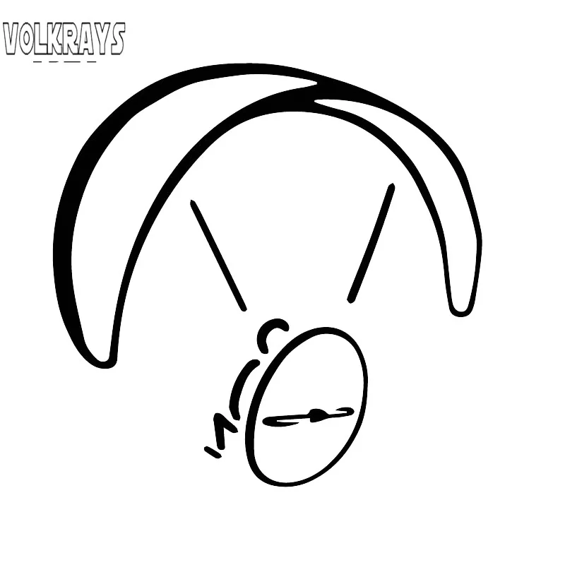 Volkrays креативные автомобильные стикеры Забавный парапланеризм Приключения