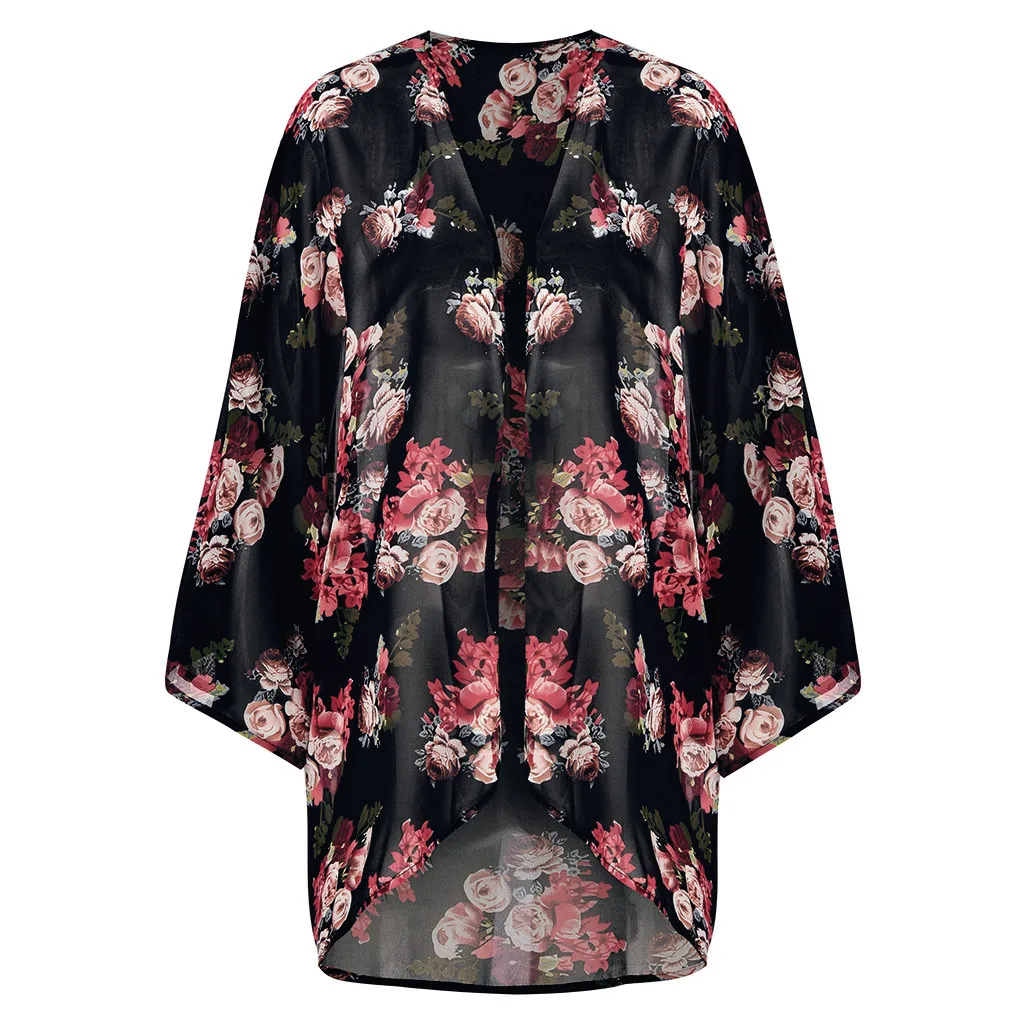 Женские блузки размера плюс рубашки прозрачная шифоновая летняя блузка топы