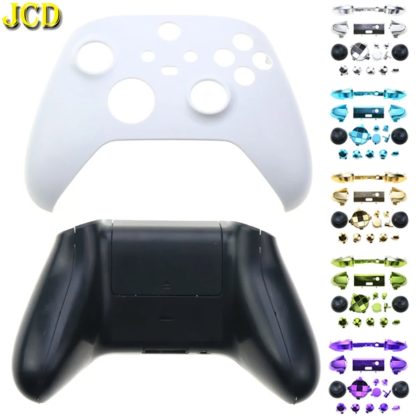 

Чехол JCD для геймпада Xbox Series X S, Защитная передняя панель и задняя панель, полный набор кнопок, отвертка, инструмент