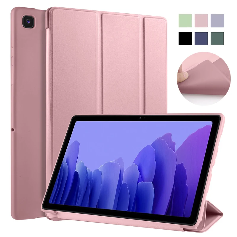 

Tablet For Funda Huawei Matepad T10 T10s Case Tri-fold Leather Silicone Back Protective Cover For Huawei Matepad T 10 T 10s Case