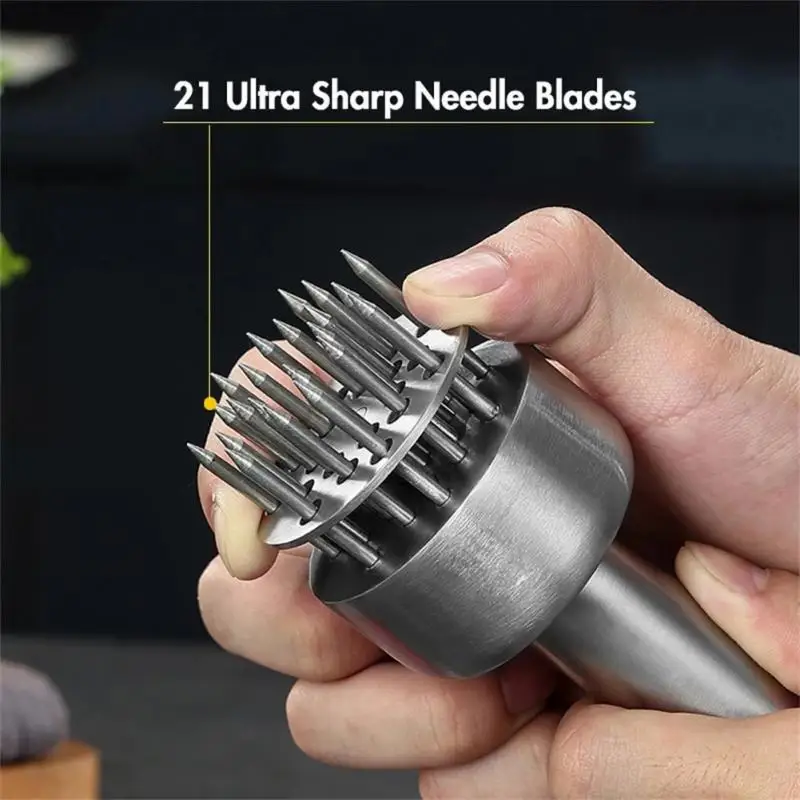 Tenderizer мяса из нержавеющей стали 304 прочный 21 Ультра Острый Клинок с иглой для