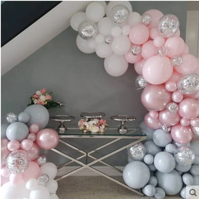 200 шт. Романтический световой синий шар чернильный белый латекс золотого и