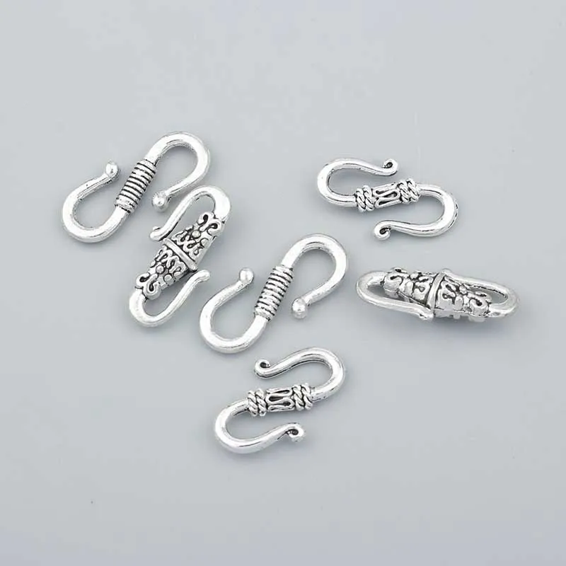 20 шт. S образная подвеска серебряного цвета|charm shop|charm neckpendant bezel |