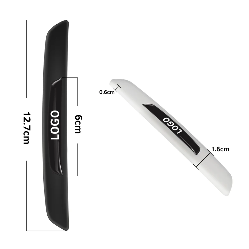 4 шт. резиновые противоударные полосы для автомобильных дверей зеркал заднего