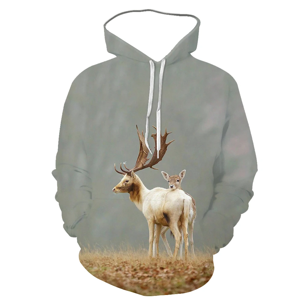 

Spring and Autumn 3D Giraffe Hoodie Men and Women Animal Print Sweatshirt Loose Comfortable Top 2021 Winter Hoodie
