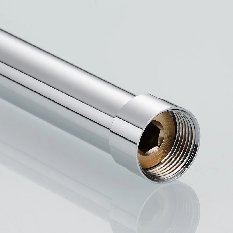 

30cm Brass Round Bathroom Shower Faucet Extend Pipe Extension Tube Bar Connector