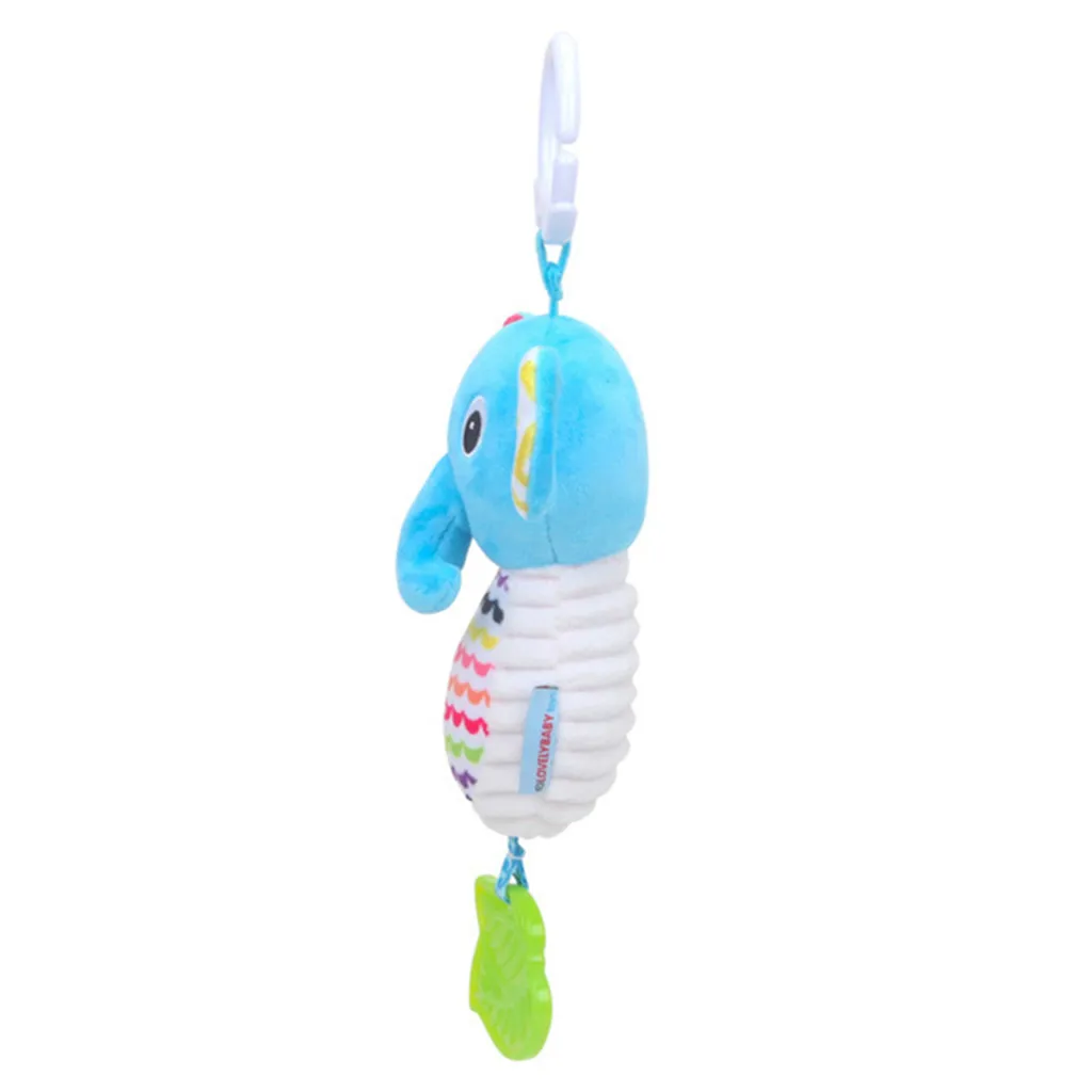 Baby Infant Plush With Teether Cute Animal Hanging Bell Play Toys Doll Gift Cartoon Rattles Crib Bed Stroller for Newborn | Игрушки и