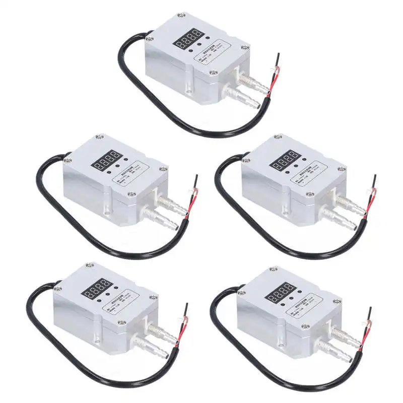 

led strip connector conectores Wind Pressure Transmitter Silver Digital Display Differential Sensor 4-20mA DC 24V