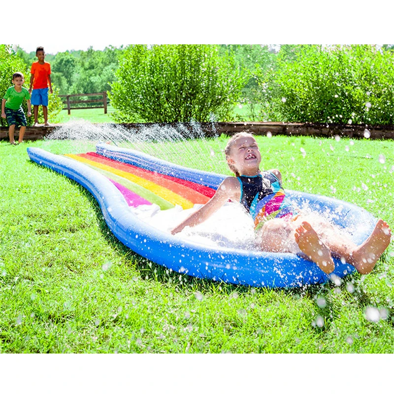 Детская Радужная горка уличные мягкие игровые горки надувная игровая площадка