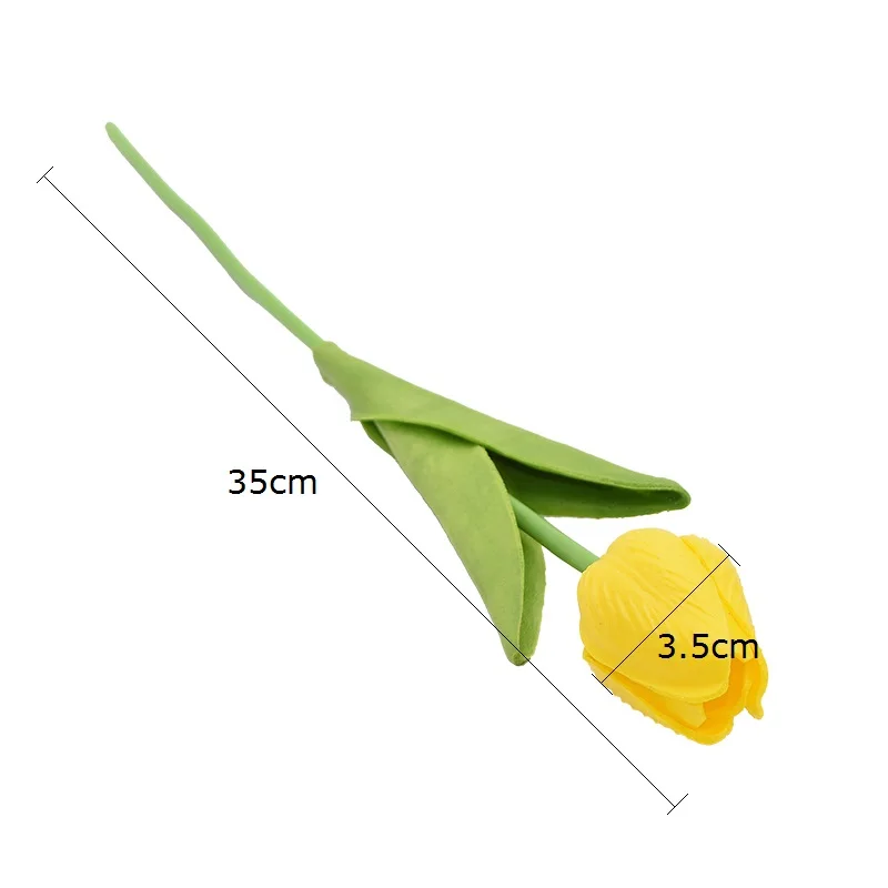 10 головок Искусственные цветы тюльпаны реального касания ПУ-тюльпаны DIY букет