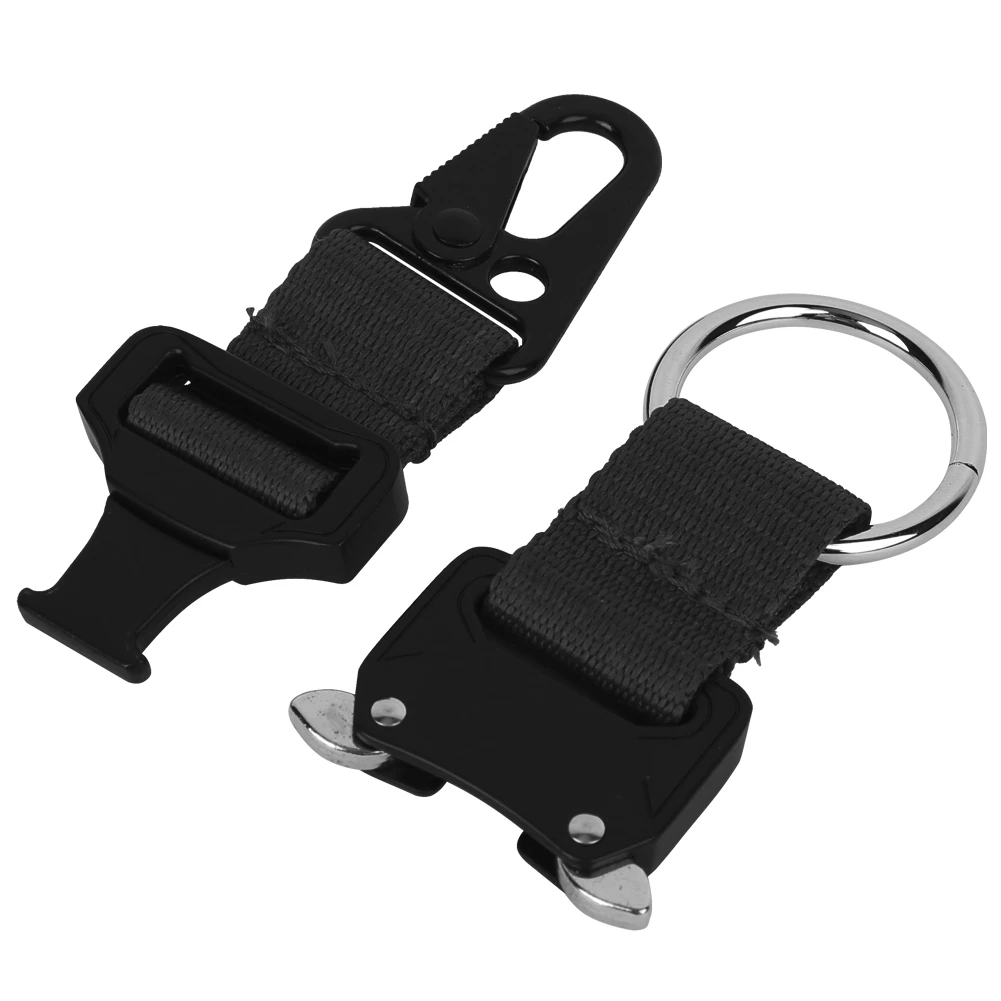 Тактика прочная нейлоновая тесьма висячая Пряжка Карабин из цинкового сплава