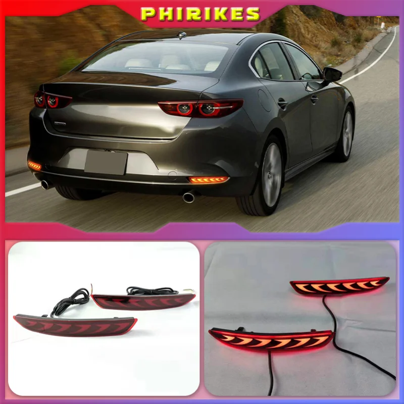 

2 шт., многофункциональные светодиодные отражатели для Mazda 3 Axela Mazda3 2019 2020