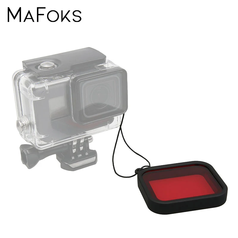 Водонепроницаемый чехол Крышка для камеры крышка объектива Красный фильтр