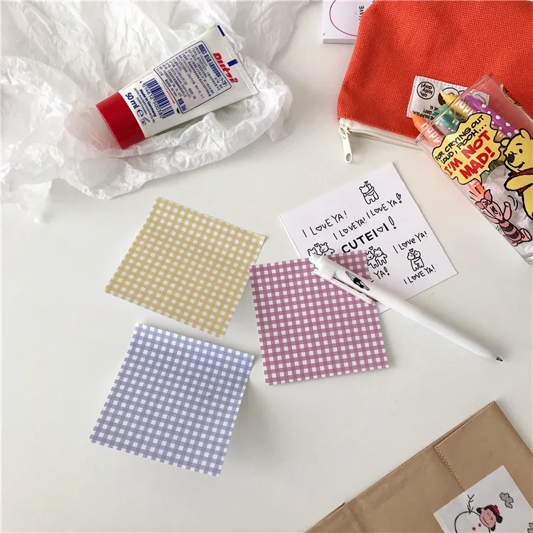 50 страниц каждый 6 видов ярких цветов плед post-it note DIY Скрапбукинг материал Примечание сообщение сетки шаблон