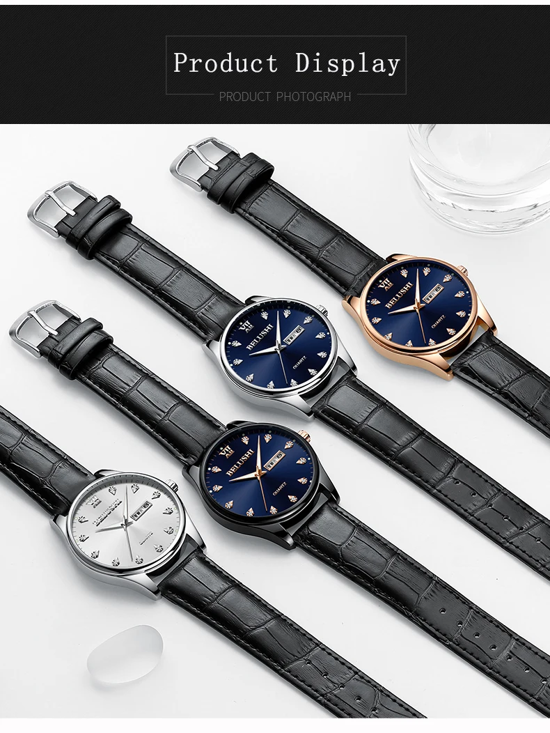 Mens Watches Top Brand Luxury Casual Watch New Fashion Waterproof Business Quartz Watches For Mens Wristwatch Clock Full Steel