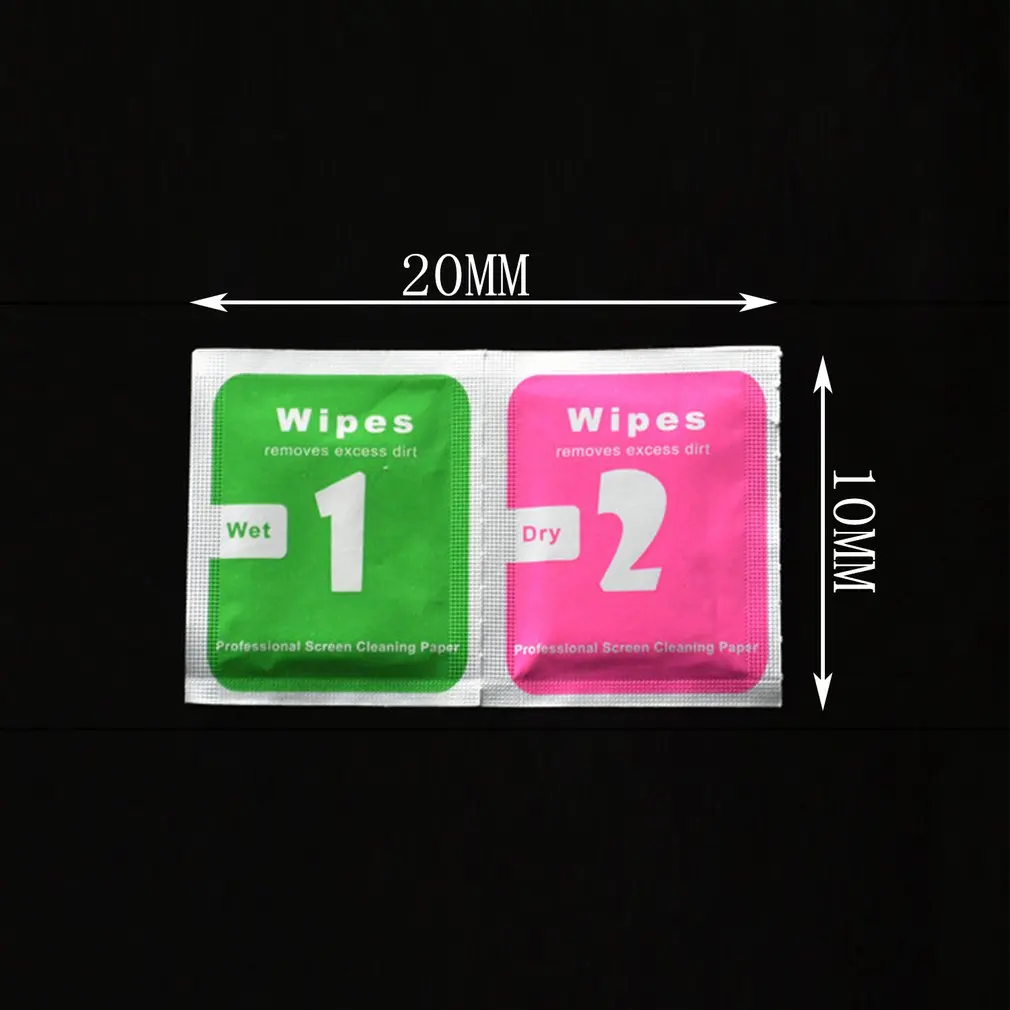 Сухие влажные салфетки для защиты экрана из закаленного стекла аксессуары спирт