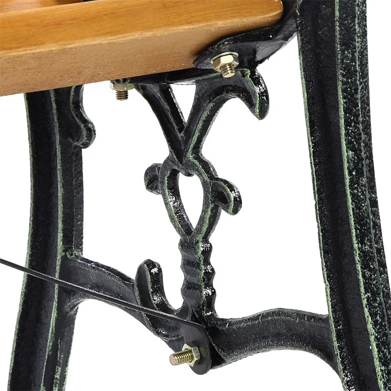 Хорошее качество прочный чугунный каркас открытый патио скамейка Гладкий