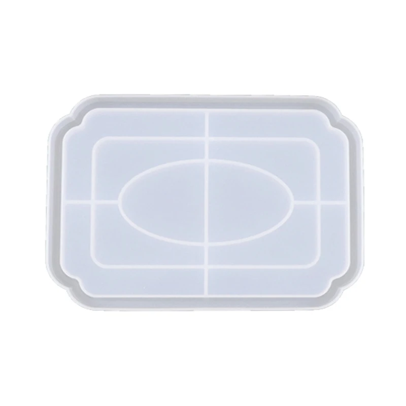 

Storage Tray Crystal Epoxy Resin Mold Plate Dish Silicone Mould DIY Crafts Jewelry Casting Tool