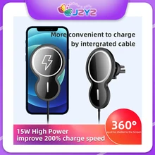 15W Smart Wireless Car Charger High Power Improve 200% Charge Speed  Auto Attract By Magnet 360° Fast Charging For Iphone  Phone
