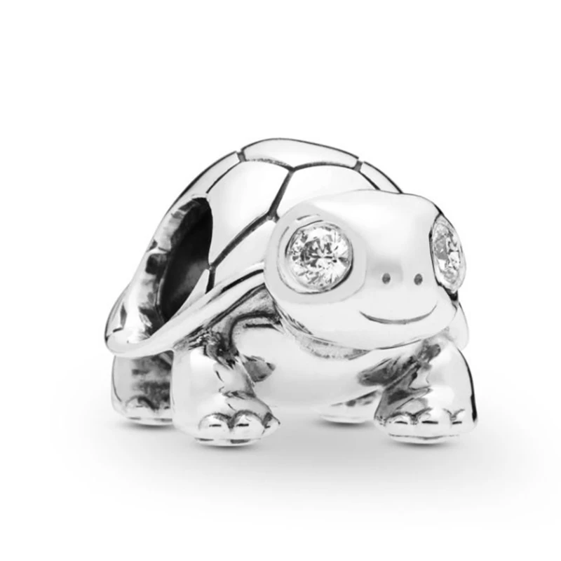 Модные Классические Бусины Серебряного цвета в виде животных единорога утки