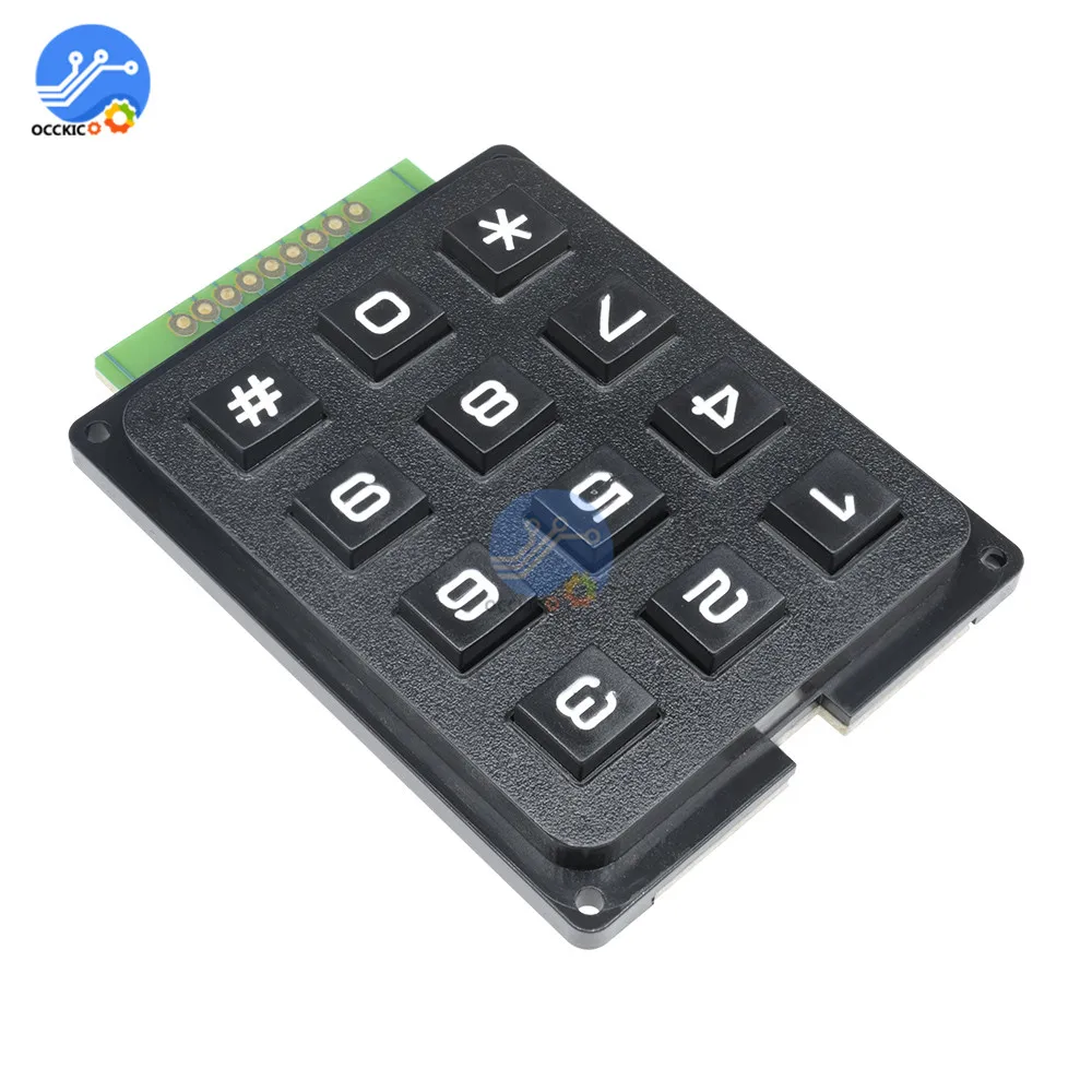 3x4 матрица 12 кнопочная клавиатура Клавиатура печатная плата макетная