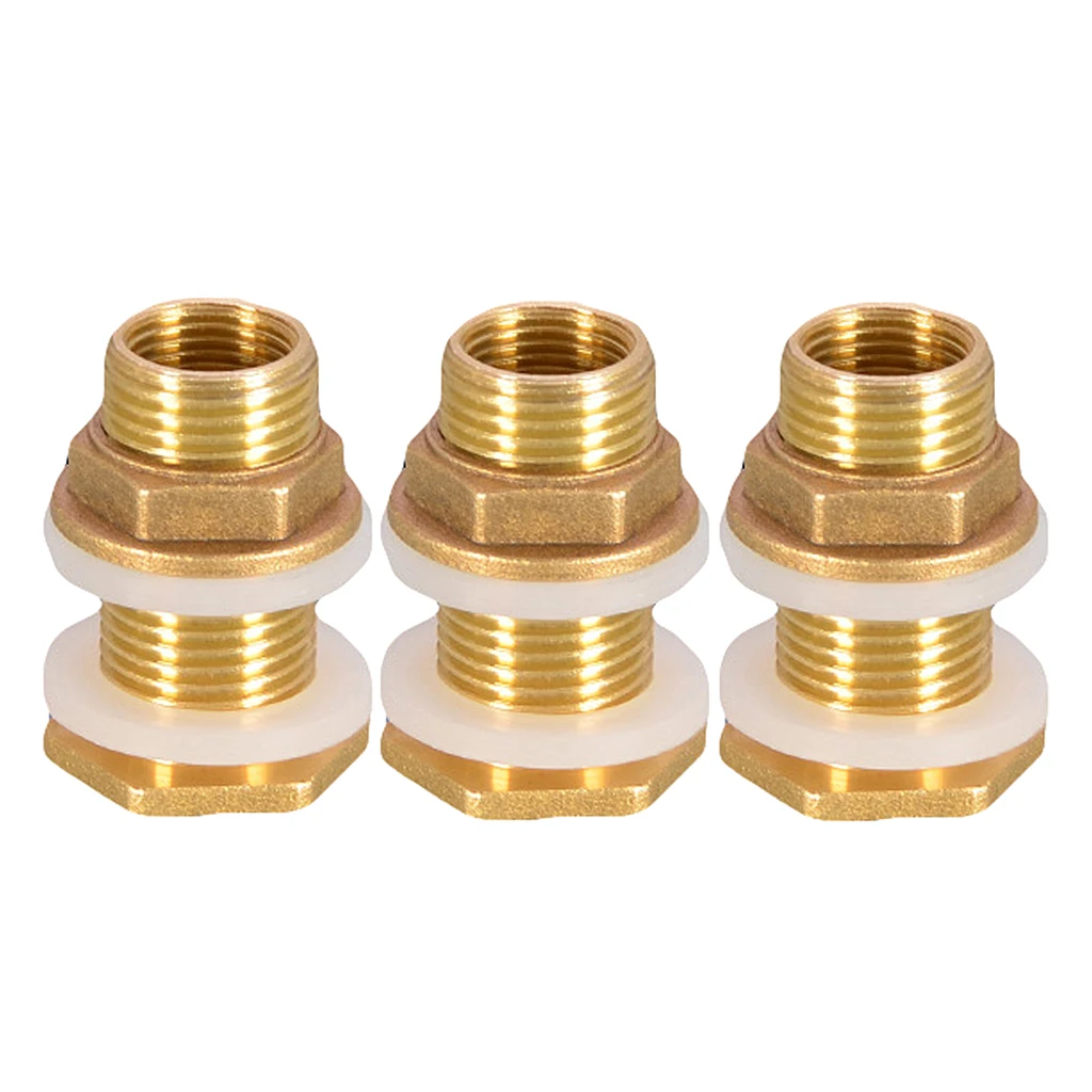 

3x Water Connector No Leakage M1/2'' M3/4'' M1'' for Water Tanks Garden DN25