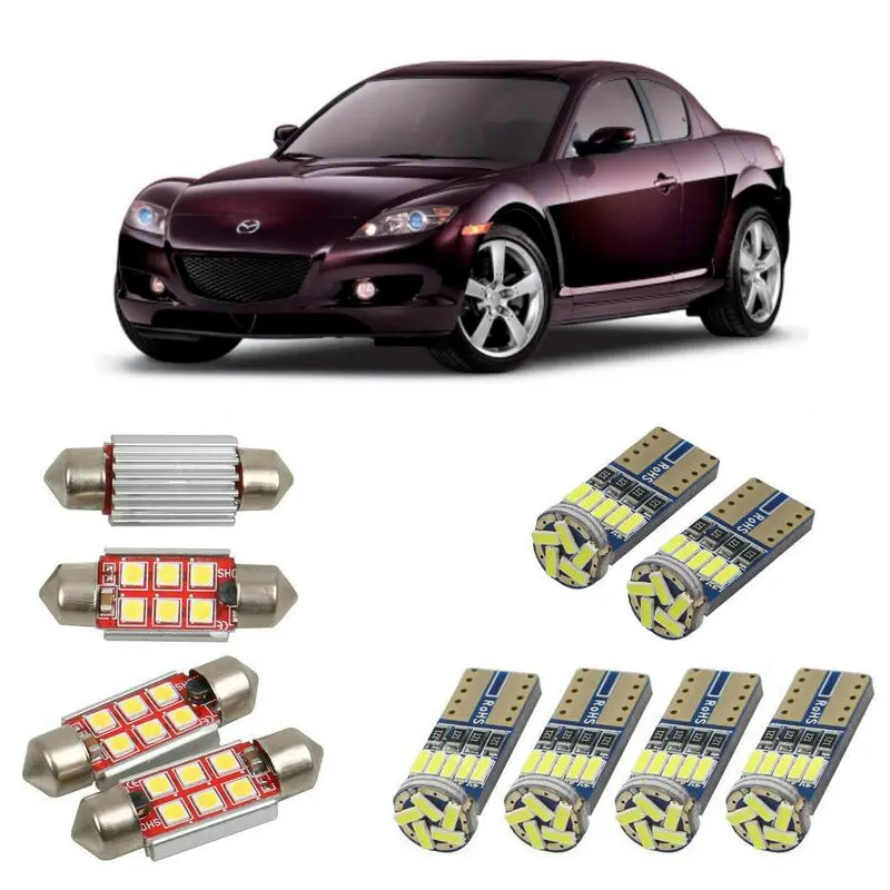 

Лампы светодиодные для салона автомобиля, 8 шт., для Mazda rx8 se fe, купе