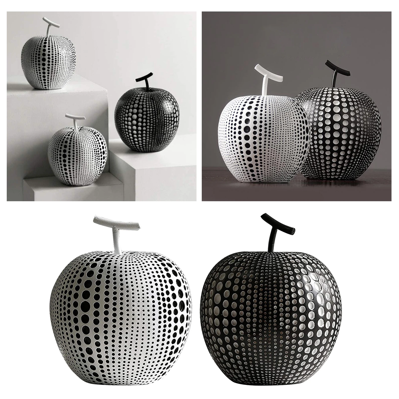 

Abstract Art Apples Resin Craft Sculpture Statue Oranments Home Office Gifts