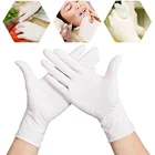 Многофункциональные перчатки одноразовые, белый нитрил, бытовая уборка, мытье, универсальные маслостойкие антистатические латексные перчатки, 10 шт.