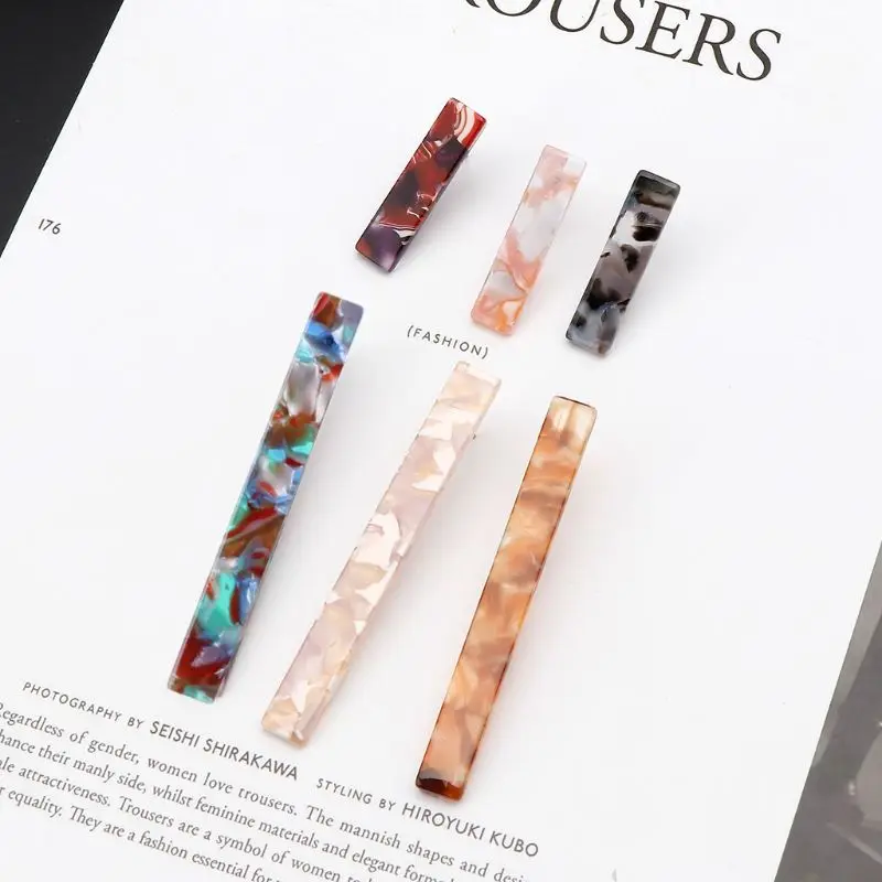 2018 минималистичные квадратные серьги из акриловой смолы геометрические