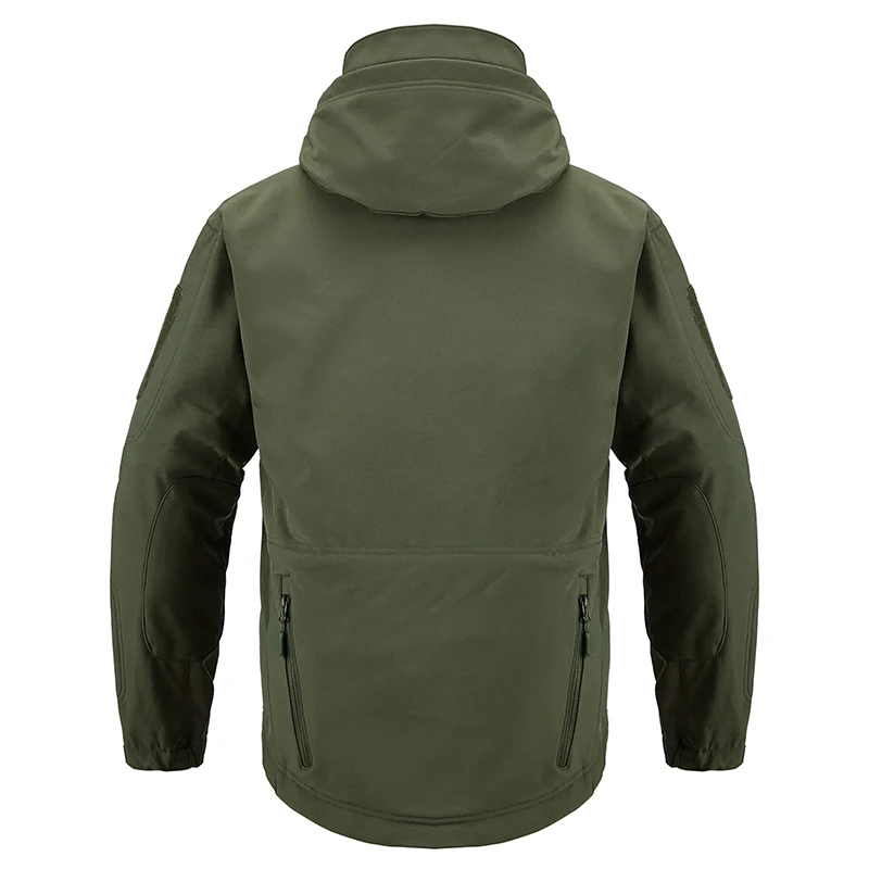 Мужская водонепроницаемая куртка в стиле милитари темно-синяя тактическая с