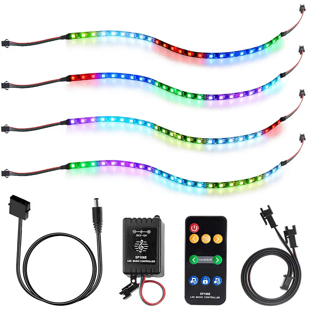 Светодиодная лента RGB для ПК чехол компьютера сделай сам радужная цвета мечты WS2811