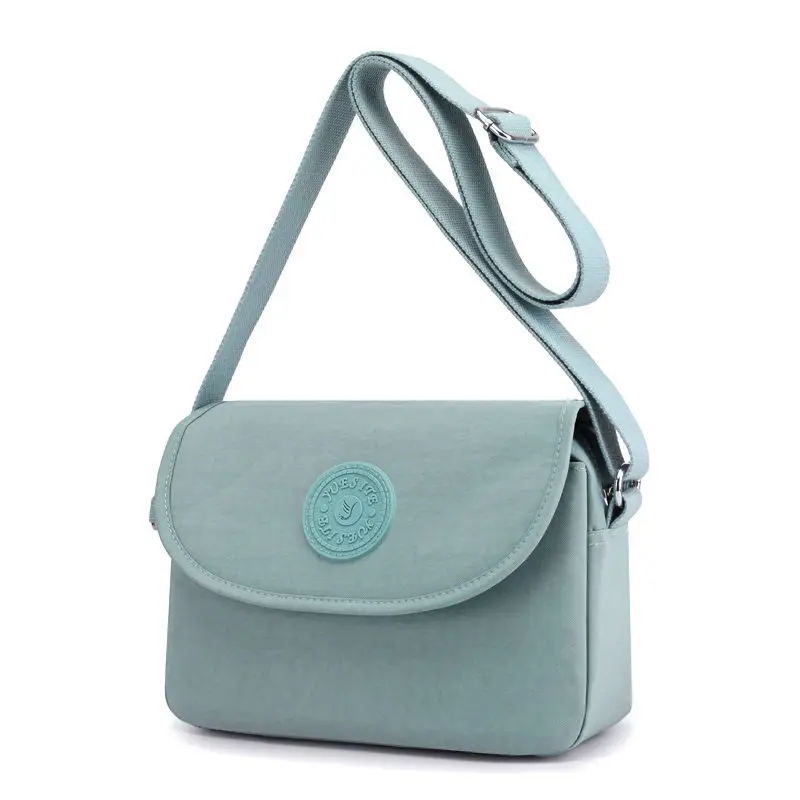 Нейлоновые модные женские сумки через плечо ретро тоуты для девушек однотонные