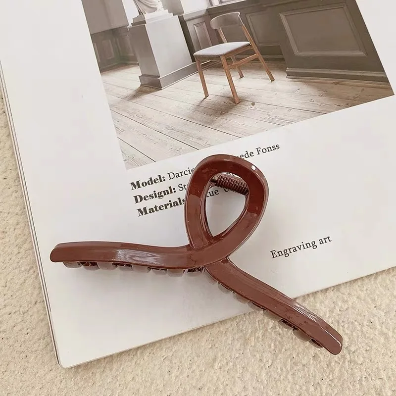 Заколка для волос женская с прозрачными крапанами милая прямоугольная заколка